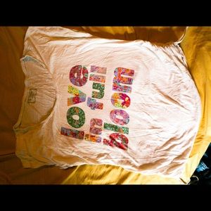 Floral maternity graphic tee